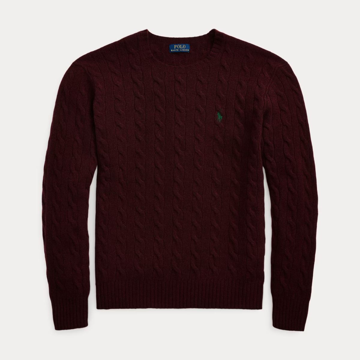 Woll-Kaschmir-Pullover mit Zopfmuster