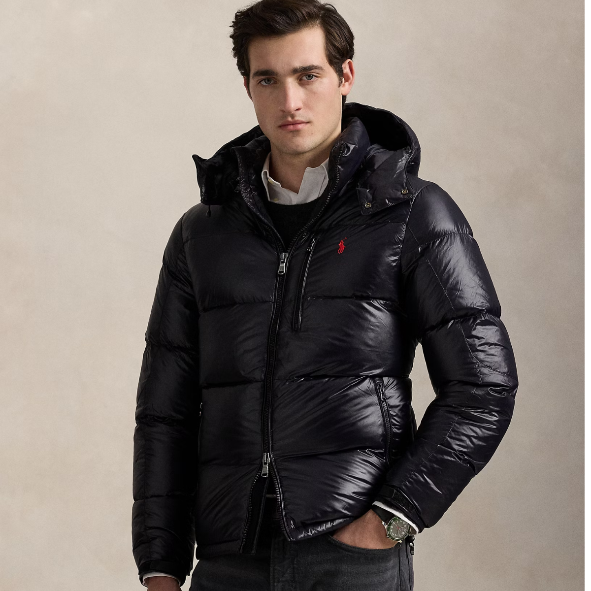 Die glänzende Daunenjacke Gorham