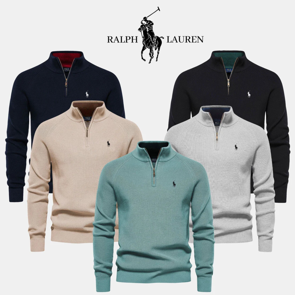 R&L - Herren Apex Zip-Neck Pullover (Ausverkauf)