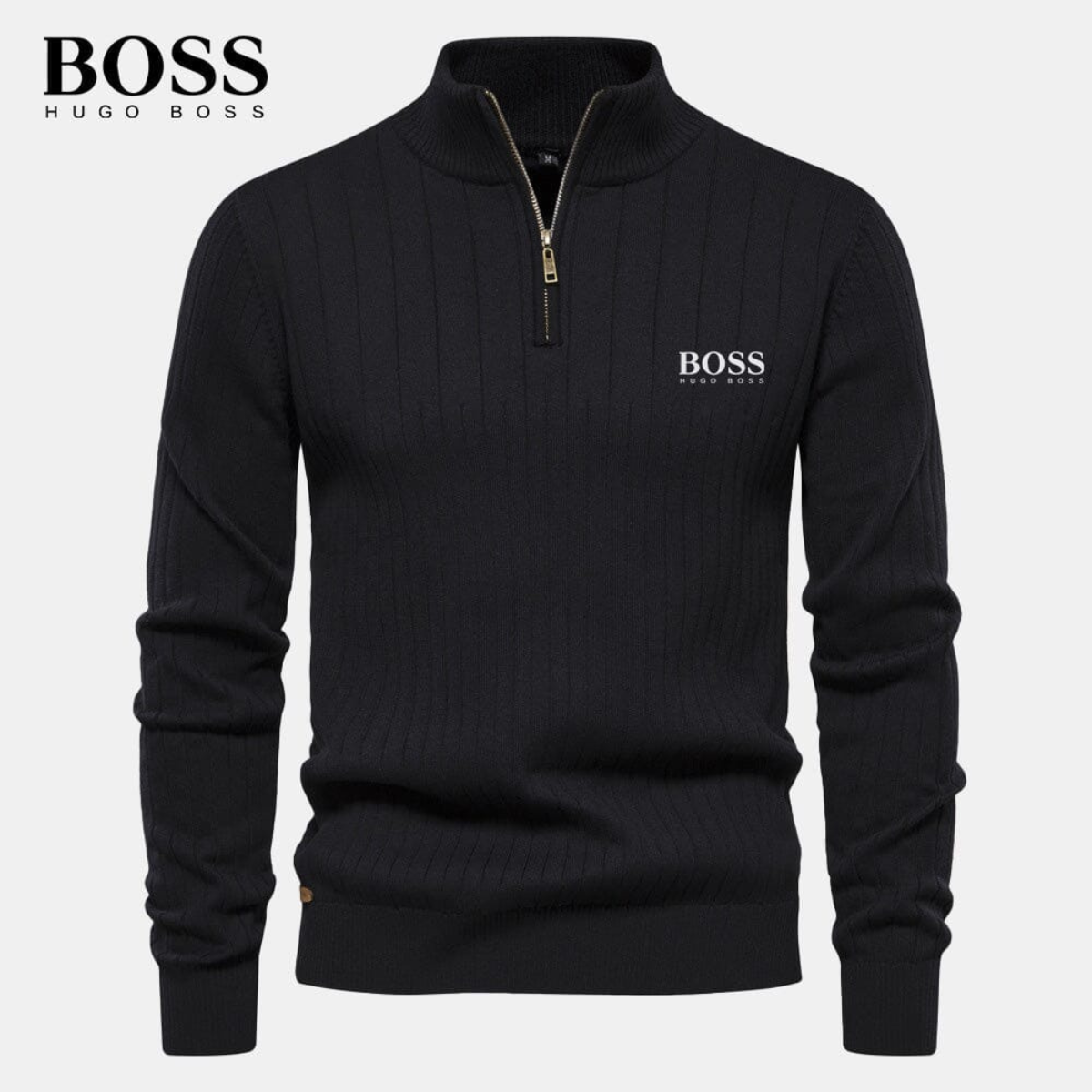 H&B - Herren Zip-Up Strickpullover (Ausverkauf)