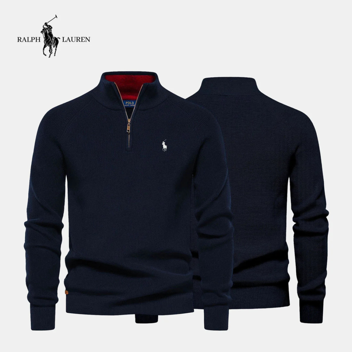 R&L - Herren Apex Zip-Neck Pullover (Ausverkauf)