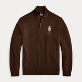 Polo Bear Wool Quarter-Zip Jumper