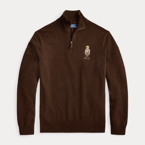 Polo Bear Wool Quarter-Zip Jumper