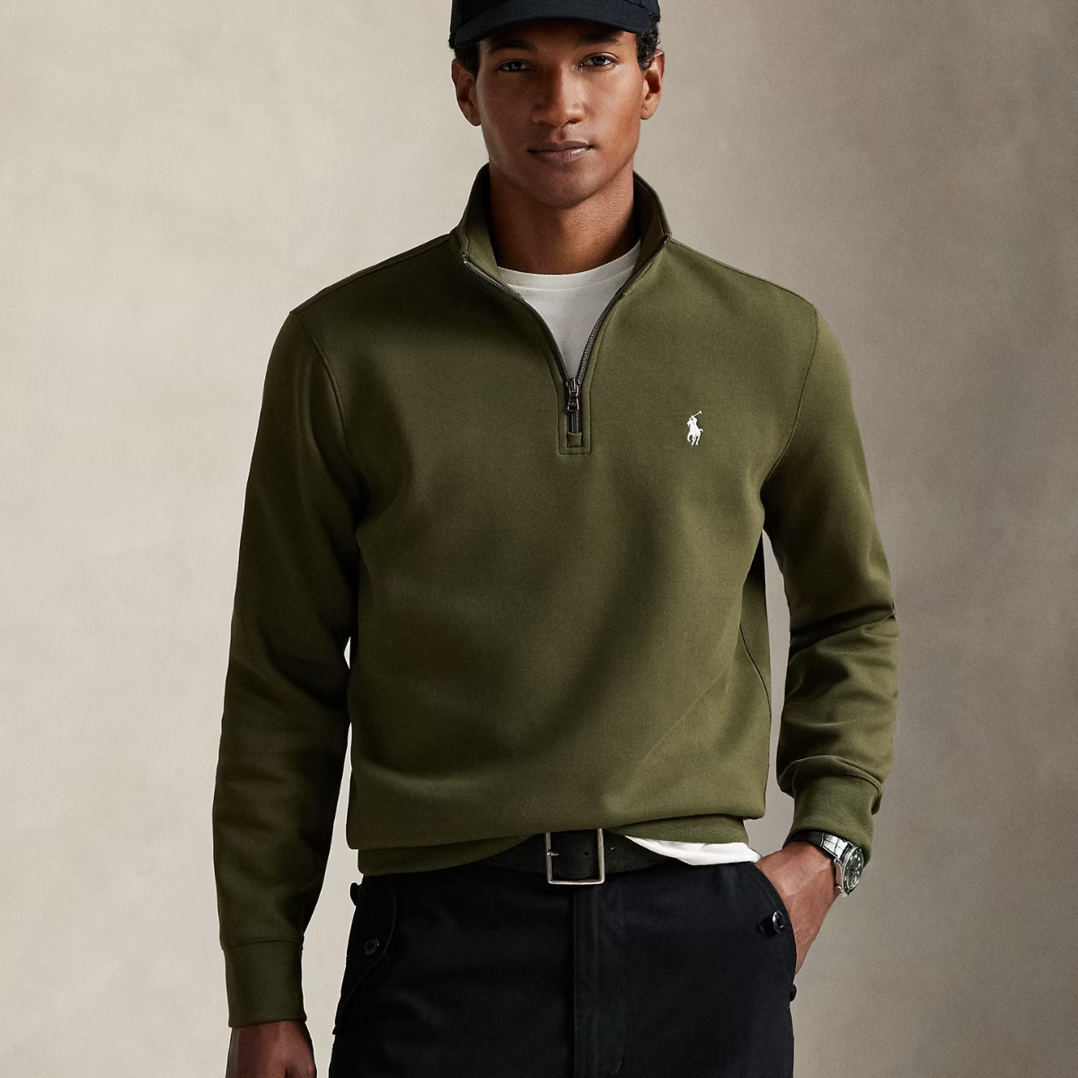 Pullover mit Viertelreißverschluss