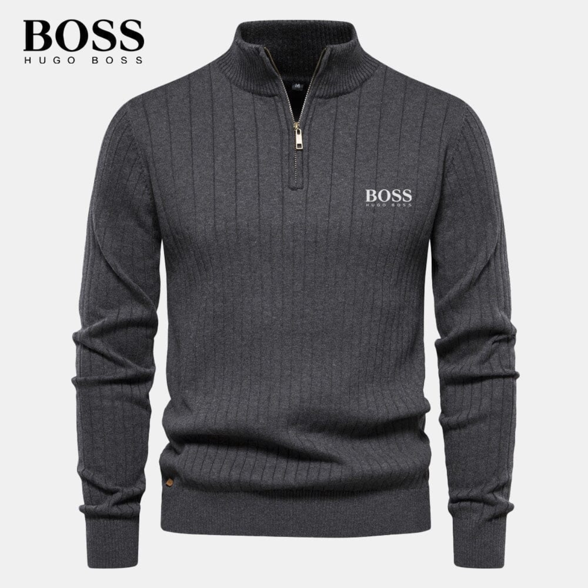 H&B - Herren Zip-Up Strickpullover (Ausverkauf)