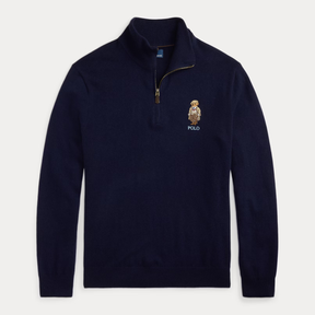 Polo Bear Wool Quarter-Zip Jumper