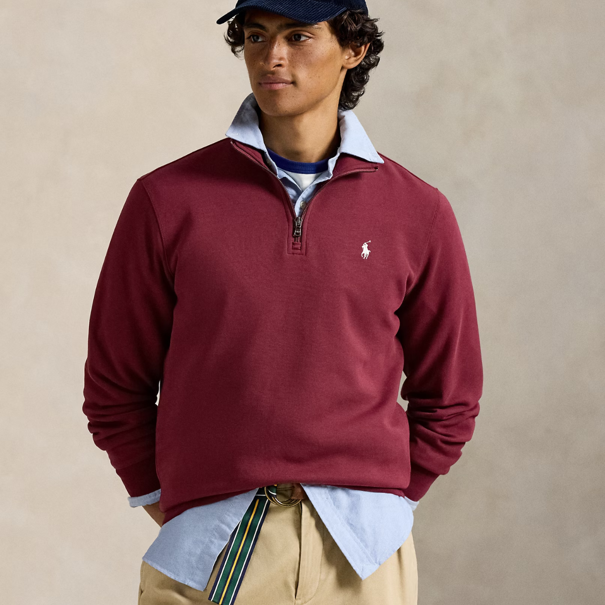 Pullover mit Viertelreißverschluss