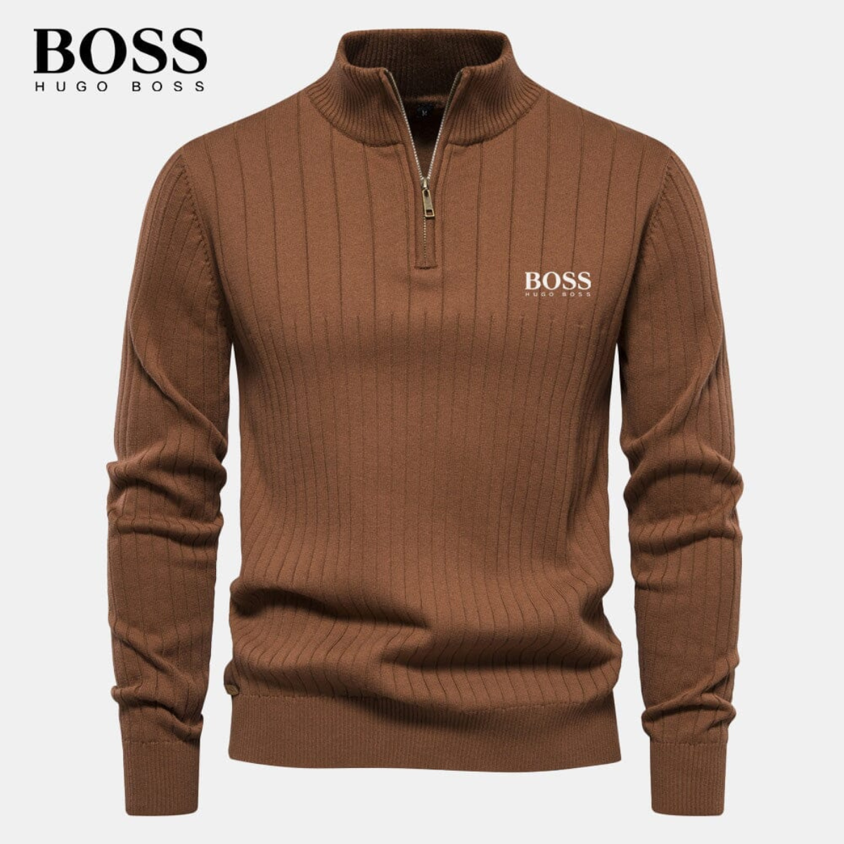 H&B - Herren Zip-Up Strickpullover (Ausverkauf)